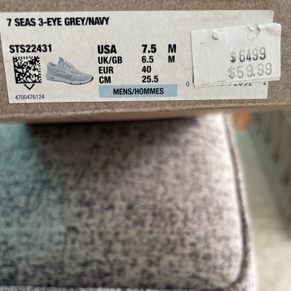 Sperry Light Gray Athletic Shoes - Picture 1 of 8